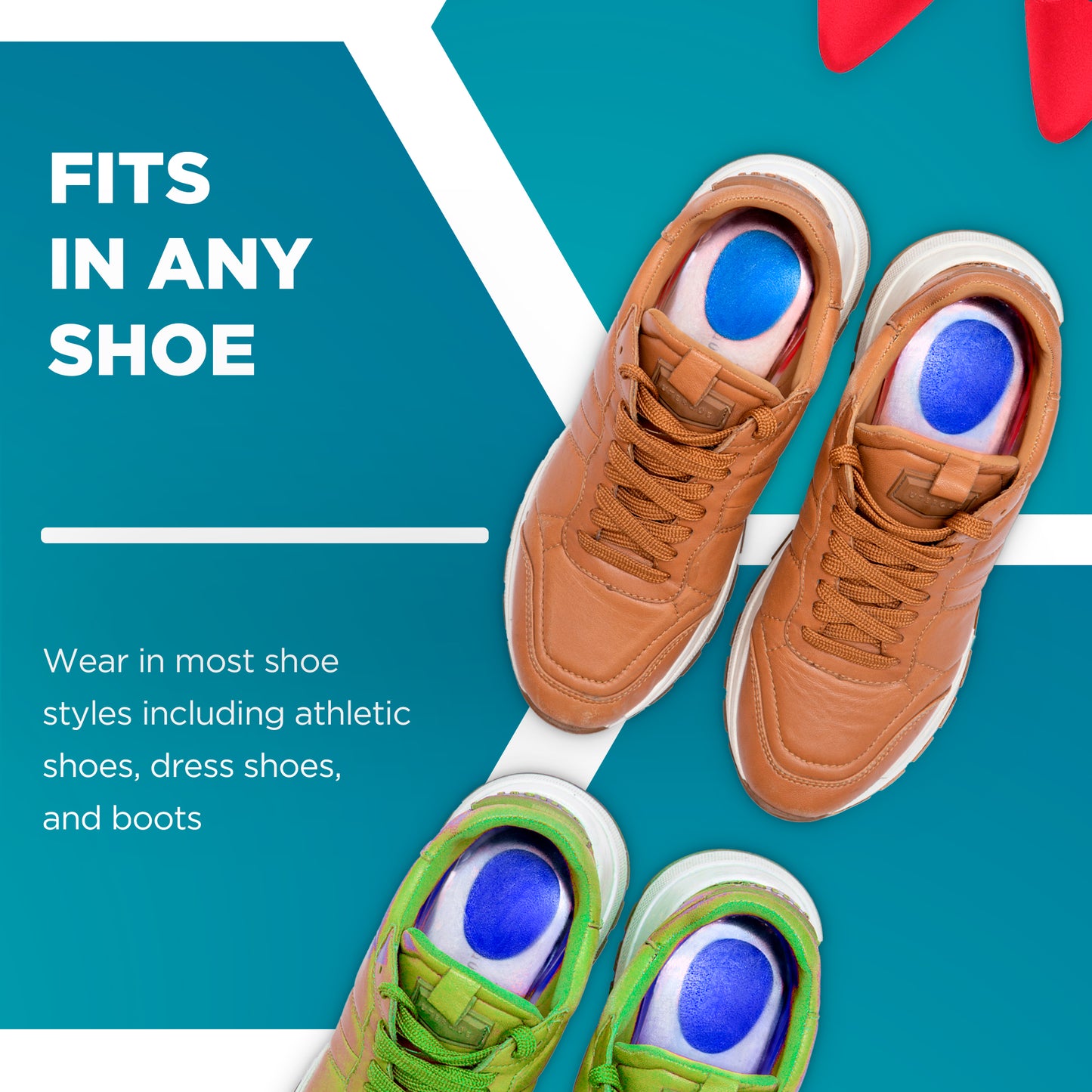 Ergonomic heel design improves comfort during daily movement or long standing