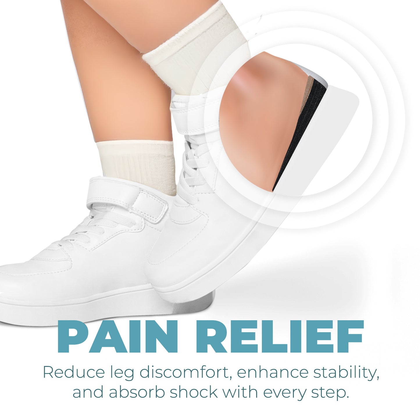 Adjustable Heel Lift Inserts – 3-Layer Support for Everyday Comfort – BloomLab