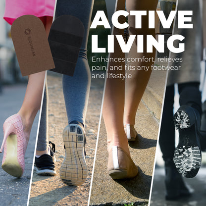 Adjustable Heel Lift Inserts – 3-Layer Support for Everyday Comfort – BloomLab